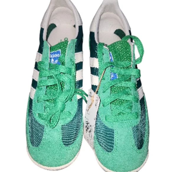 Unisex Adidas Green And White SL 72 RS Shoes - Picture 3 of 12